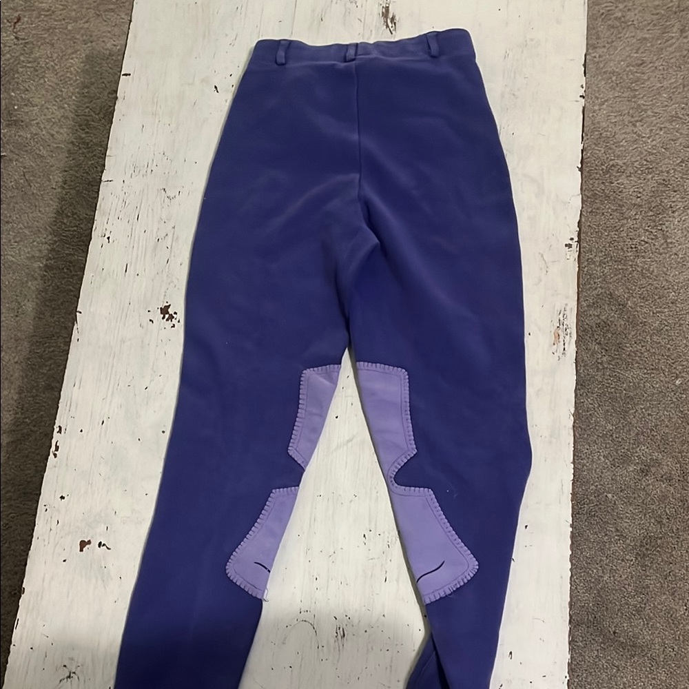 Womens Purple Riding Pants - Picture 3 of 3
